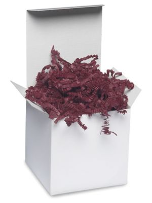 JAM Paper® Colored Crinkle Cut Shred Tissue Paper, 2 oz, Burgundy, Sold  Individually (1192442)