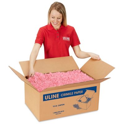 Crinkle Paper - 10 lb, Light Pink S-6119LTPNK - Uline