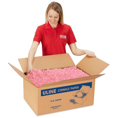 10 lb. Pink Crinkle Paper