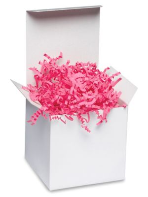 Pink, Crinkle Paper, 1 lb. Shredded Paper For Gift Baskets & Boxes