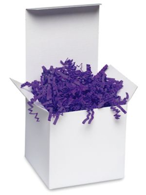Purple Crinkle Cut Paper Shred - 10 lb Box