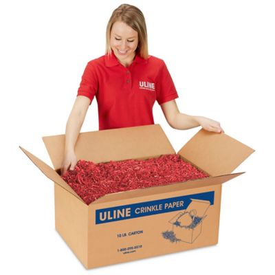 10 lb. Red Crinkle Paper