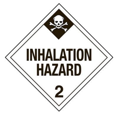  D.O.T. Placard - "Inhalation Hazard 2"