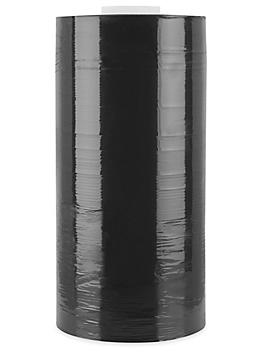 Uline Machine Length Wrap - Cast, 80 gauge, 20" x 6,000', Black Opaque S-6144