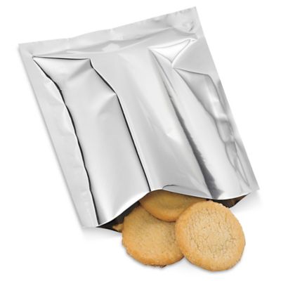 Metalized Food Bags - Open End, 8 x 10" S-6177