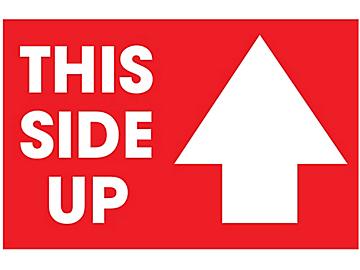 "This Side Up" Label - 2 x 3"