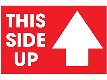 "This Side Up" Label - 2 x 3" S-6200