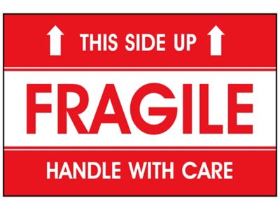 Fragile/Handle with Care Label - 2 x 3