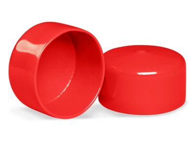 Clear Plastic Storage Tubes (24/Pkg) with Red Caps - 3 x 3/8, 5 ml