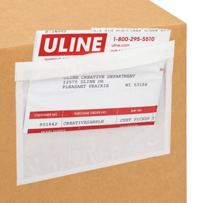 Enveloppes de bordereau d'expédition anglais/français – « Packing List  Enclosed », 4 1/2 x 5 1/2 po S-12945 - Uline