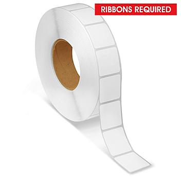 Industrial Thermal Transfer Labels - 1 1/2 x 1 1/2", Ribbons Required S-6248