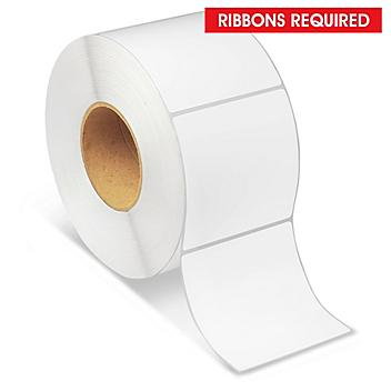 Industrial Thermal Transfer Labels - 4 x 4", Ribbons Required S-6254