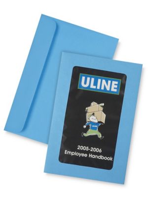 Full View Window Envelopes - 6 x 9", Blue S-6292BLU
