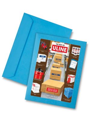 Full View Window Envelopes - 8 3/4 x 11 1/2", Blue S-6293BLU