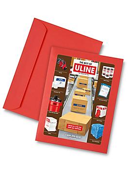 Full View Window Envelopes - 8 3/4 x 11 1/2", Red S-6293R