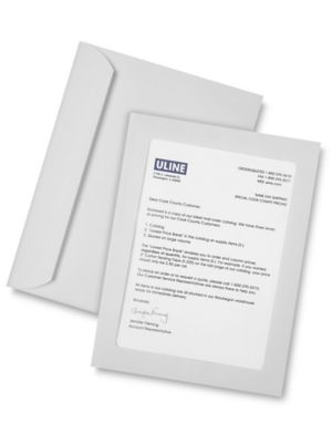 Full View Window Envelopes - 9 x 12", White S-6294W
