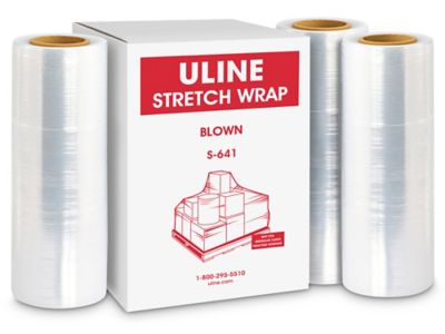 Economy Stretch Wrap - Cast, 80 gauge, 18 x 1,500' S-12827 - Uline