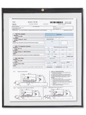 Job Ticket Holders 15 x 18", Black S6414BL Uline