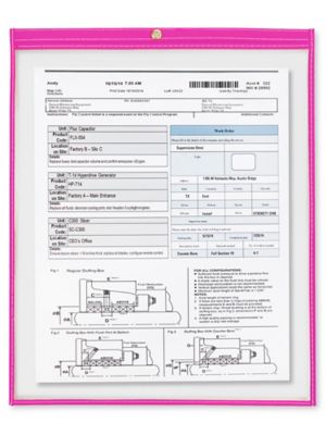 Job Ticket Holders - 15 x 18", Purple S-6414PUR