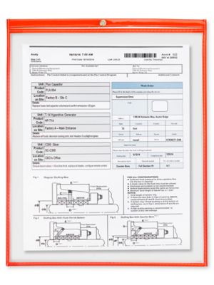 Job Ticket Holders - 15 x 18", Red S-6414R