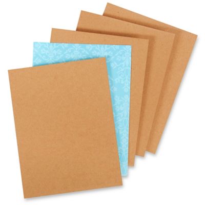 8 1/2 x 14 22 pt. Chipboard Pad (760/case) - GBE Packaging