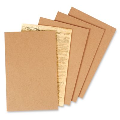 Chipboard - Cardboard Medium Weight. 8 1⁄2 x 11 Chipboard Pads - .022  Thick (50 Per Pack) 