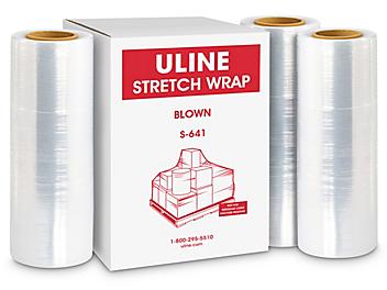 Uline Stretch Wrap - Blown, 80 gauge, 15" x 1,500' S-641