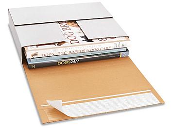 12 1/8 x 9 1/8 x 1 7/8" Deluxe Easy-Fold Mailers S-6495