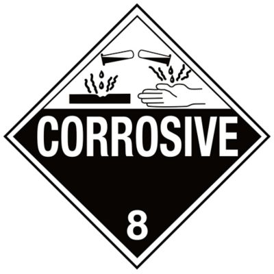  D.O.T. Placard - "Corrosive"