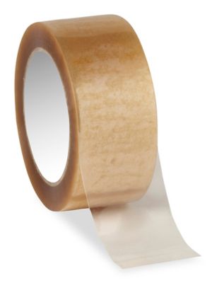 Natural Rubber Adhesive Tape - Polypropylene, 2" x 110 yds, 1.6 Mil, Clear S-6531