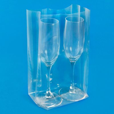 6 x 3 x 12" 3 Mil Gusseted Poly Bags S-6560