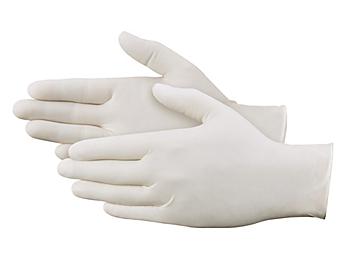 Uline Industrial Latex Gloves - Powder-Free, 5 Mil, Medium S-6606M