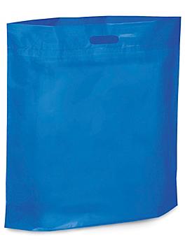 Die Cut Handle Bags - 20 x 20 x 5", Blue S-6639BLU