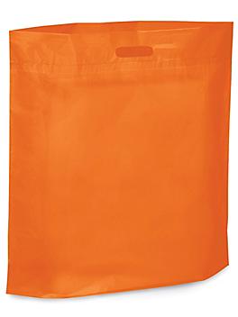 Die Cut Handle Bags - 20 x 20 x 5", Orange S-6639O