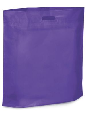 Die Cut Handle Bags - 20 x 20 x 5", Purple S-6639PUR