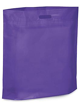 Die Cut Handle Bags - 20 x 20 x 5", Purple S-6639PUR