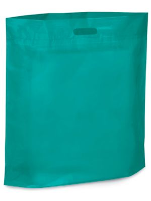 Die Cut Handle Bags - 20 x 20 x 5", Teal S-6639T