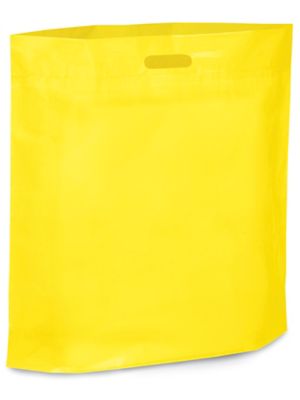 Die Cut Handle Bags - 20 x 20 x 5", Yellow S-6639Y