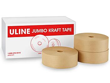 Uline Jumbo Industrial Reinforced Kraft Tape - 3" x 900' S-6645