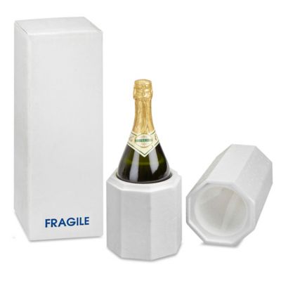 white champagne bottle