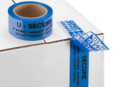 U-Secure Security Tape - 2 x 60 yds, Red S-6724R - Uline