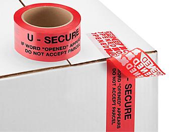 U-Secure Security Tape - 2" x 60 yds, Red S-6724R