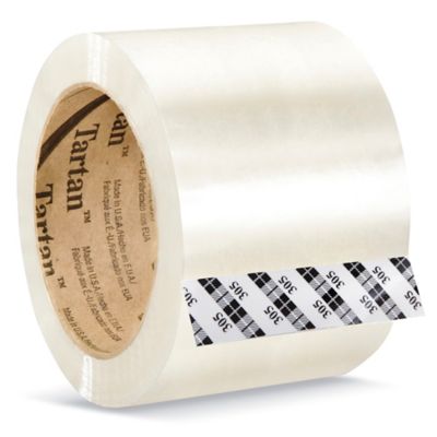 3M 305 Carton Sealing Tape - 3" x 110 yds, Clear S-6726