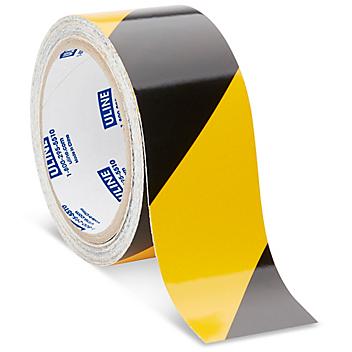 Reflective Tape - 2" x 10 yds, Black/Yellow S-6733