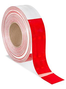 3M Reflective Conspicuity Tape - 2" x 150', Red/White S-6735