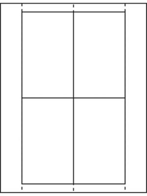  Feuilles d'étiquettes – 3 x 5 po
