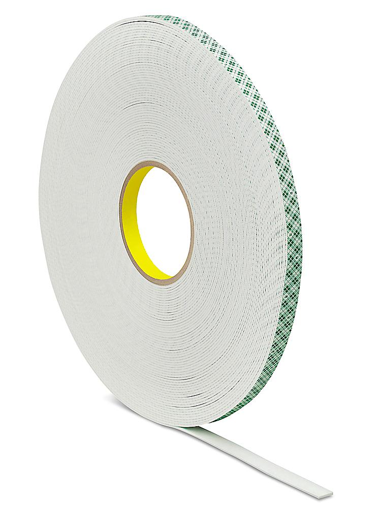 1/2 in x 36 yd 1/16 in 3M™ Double Coated Urethane Foam Tape 4016 Off-White 