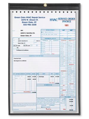 Job Ticket Holders - 11 x 17", Black S-6766BL