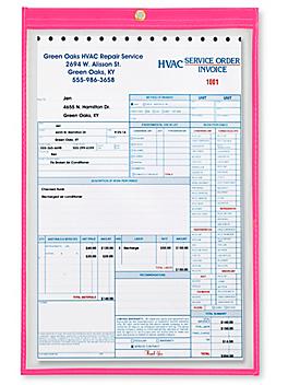 Job Ticket Holders - 11 x 17", Pink S-6766P