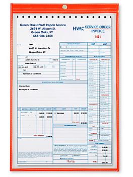 Job Ticket Holders - 11 x 17", Red S-6766R